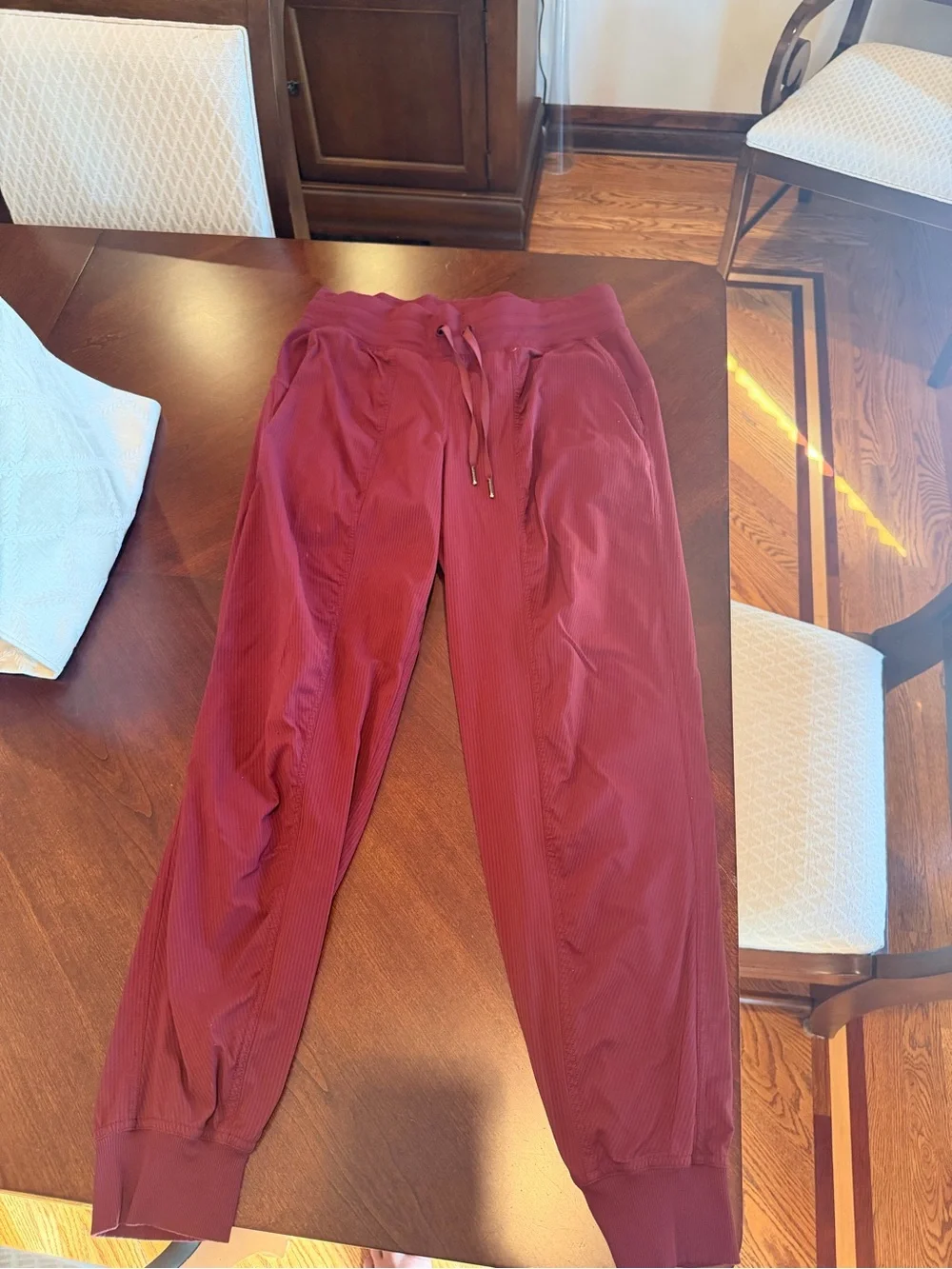 Burgundy dance studio jogger